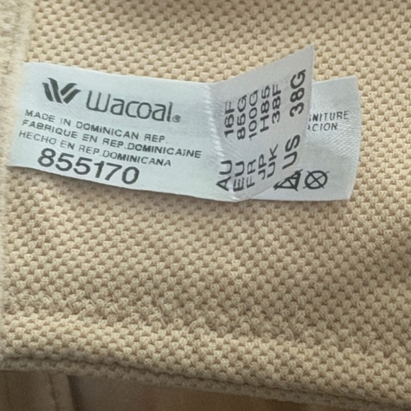 WACOAL Simone Seamless Underwire Sports Bra - Nude 38G - Picture 3 of 4